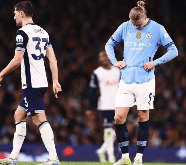 Manchester City lose 2 year unbeaten home record to Tottenham Hotspurs